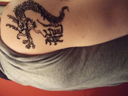 Japanese Dragon Henna Art